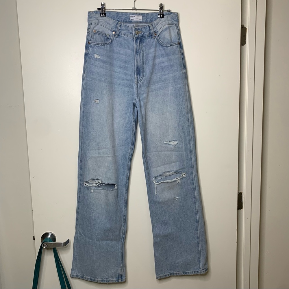 Bershka Denim Light Blue Jeans